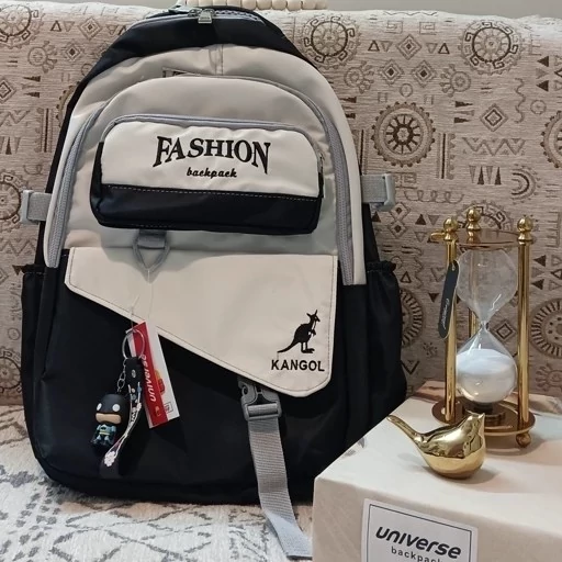 کوله پشتی دخترانه وپسرانه فشن(یونیورس) باجنس پشت نخ وارداتی