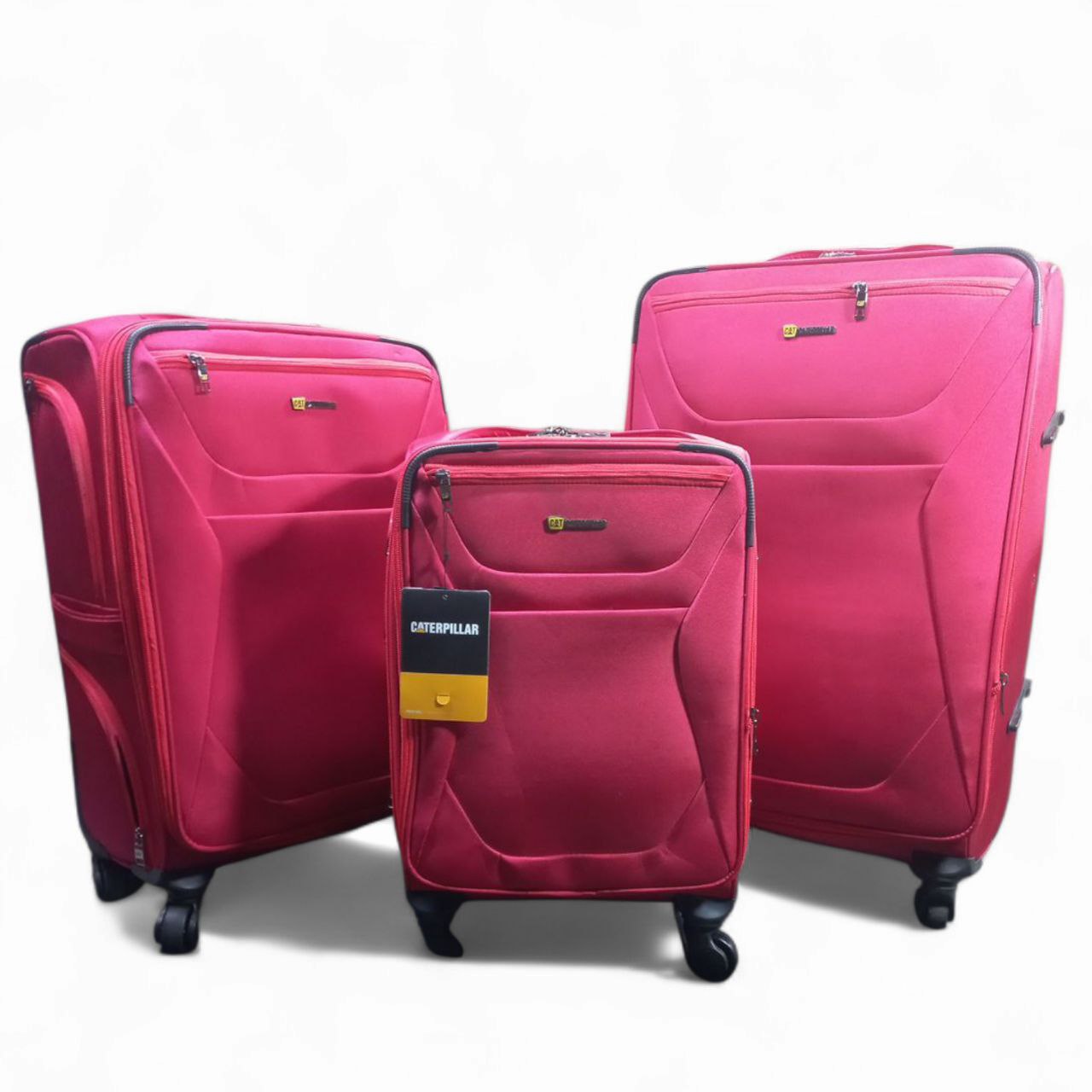 چمدان مسافرتی کاترپیلار اعلا جنس ریپس ضدآب ضد خش(۳تیکه)